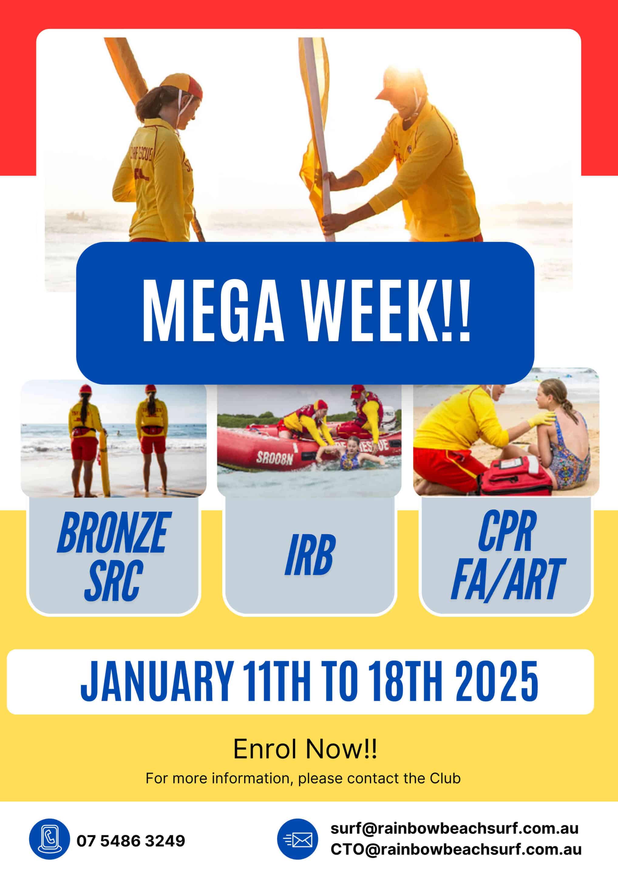 Rainbow Beach Surf Life Saving Club Mega Week Ad