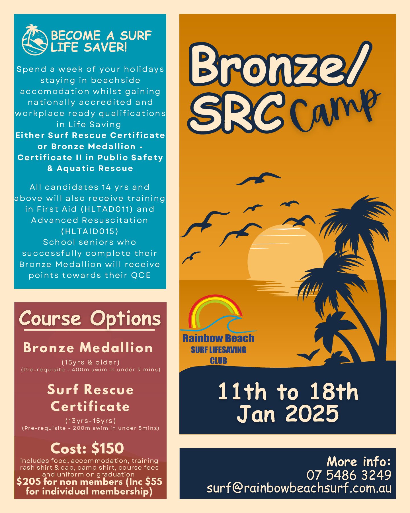 Rainbow Beach Surf Life Saving Club SRC Camp